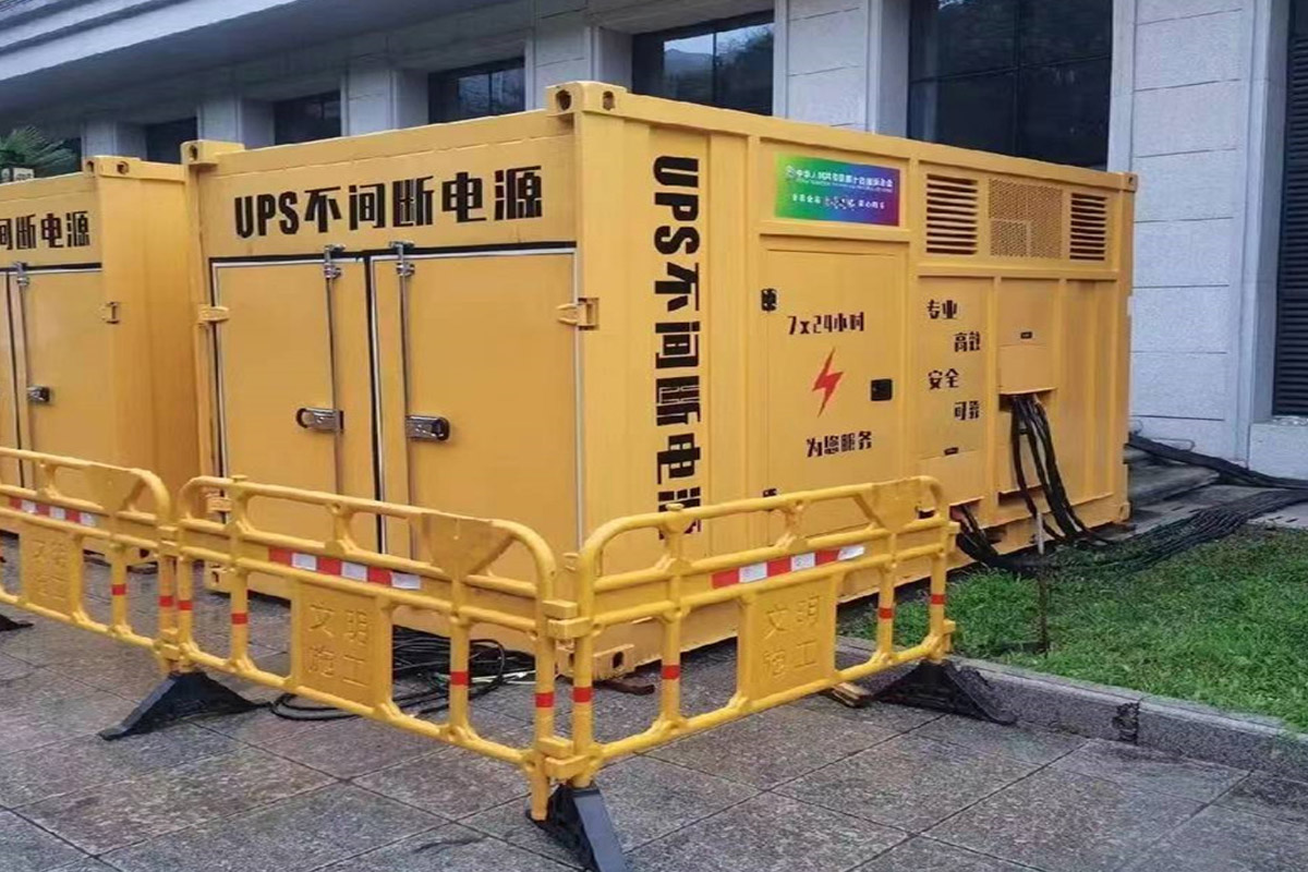 临县发电机租赁施工现场